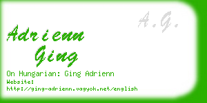 adrienn ging business card